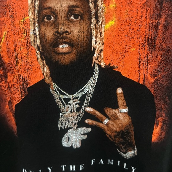 Lil Durk Only In The Family Graphic Print T Shirt Men’s Medium - Picture 2 of 7